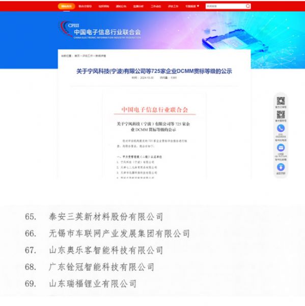 公司通過(guò)DCMM二級(jí)認(rèn)證